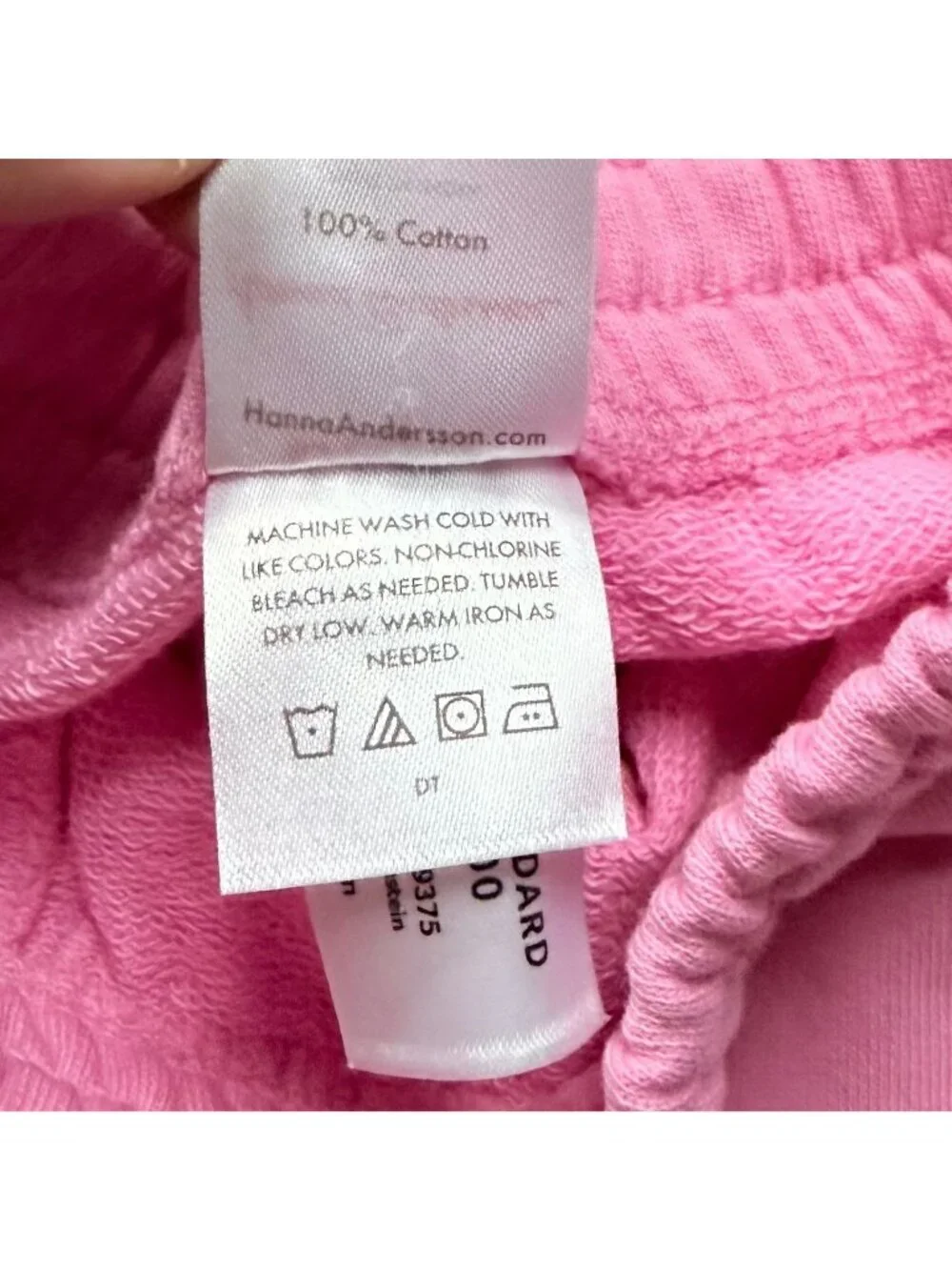 Hanna Andersson Girl Pink French Terry Sweatpants size 2T 85 cm